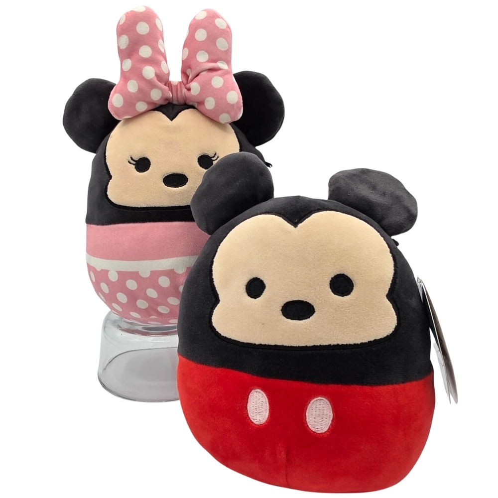 Squishmallows SET OF TWO Disney Mickey & Minnie Mouse 8 Inches
